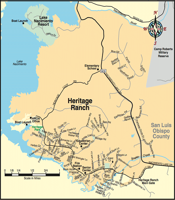 Map of Heritage Ranch